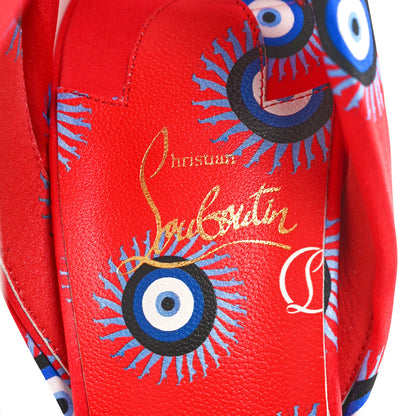 Christian Louboutin Crepe Satin Greekaba Du Desert 100 Sandal 41 Red 6 of 8