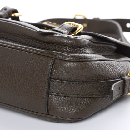 Prada Vitello Daino Messenger Bag Militare 9 of 12
