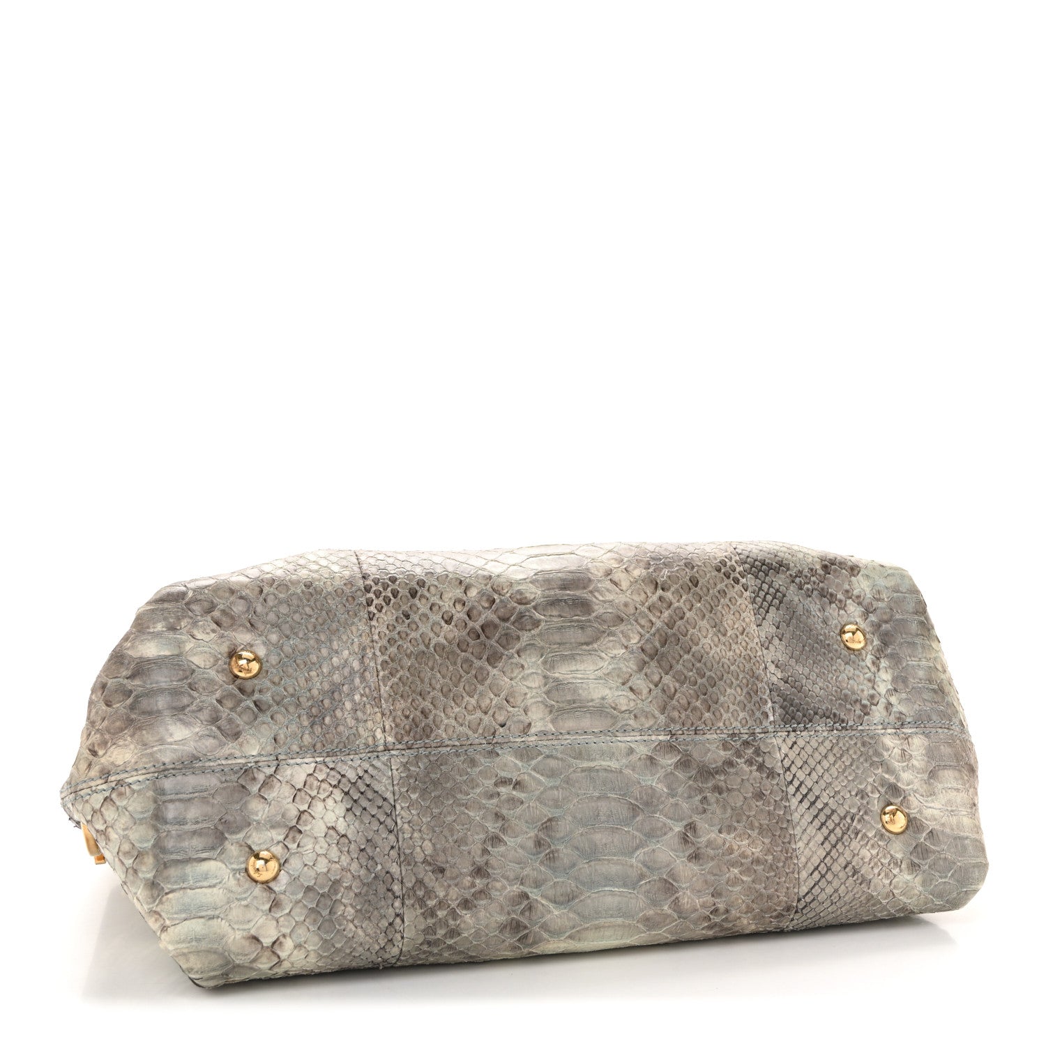Salvatore Ferragamo Snakeskin Medium Sofia Satchel Grey Multicolor 4 of 13