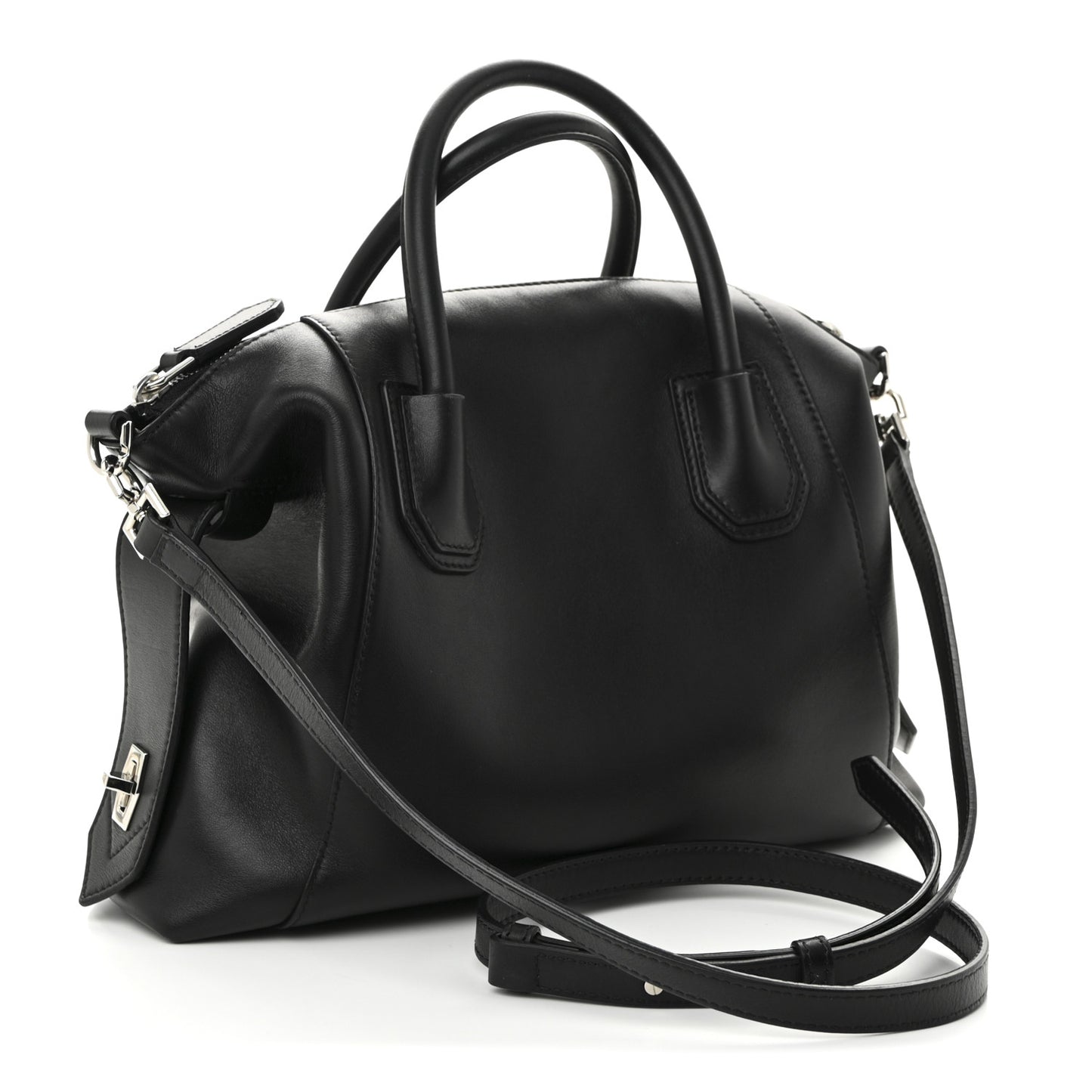 Smooth Calfskin Small Soft Antigona Black