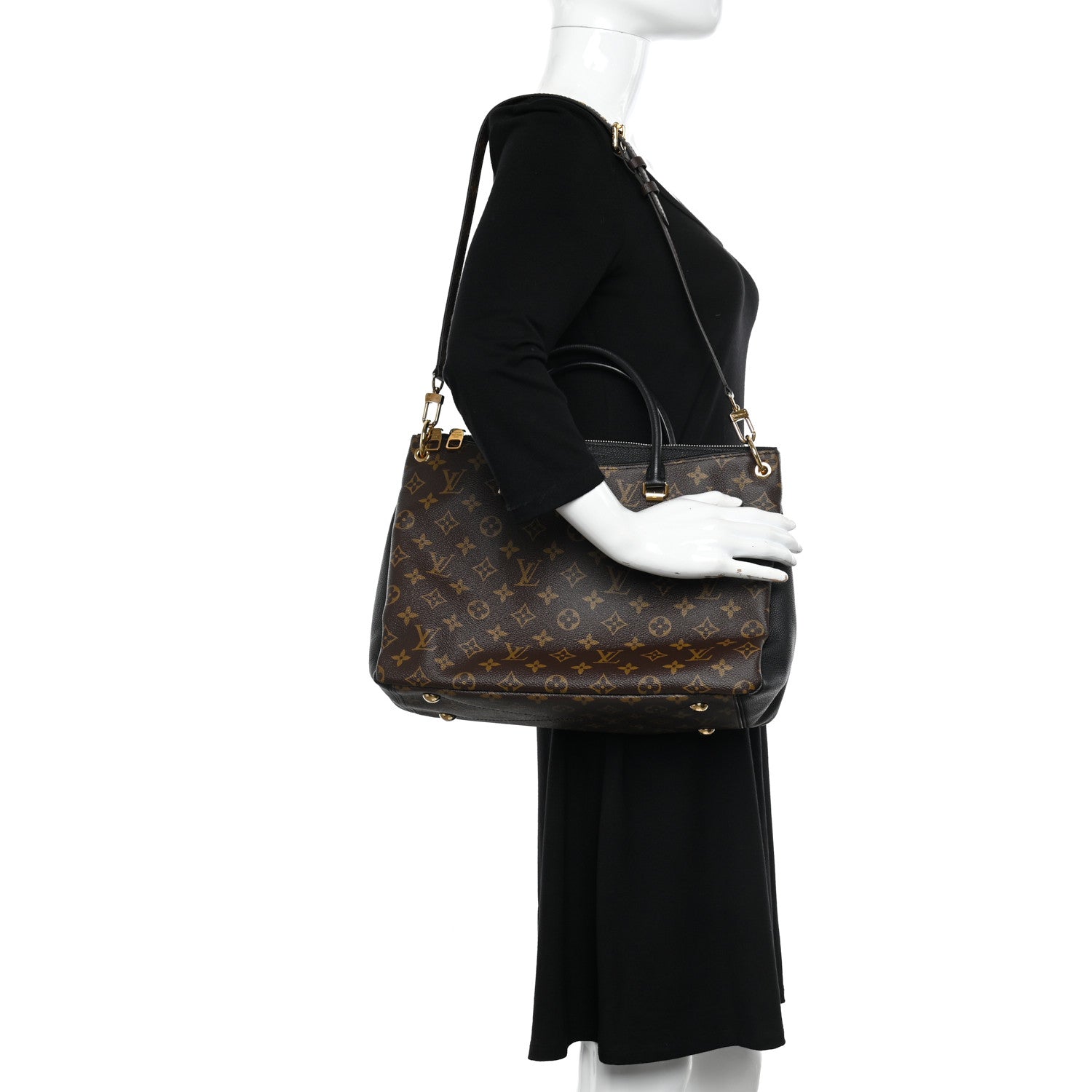 Louis Vuitton LOUIS VUITTON Monogram Pallas Full Black 2 of 10