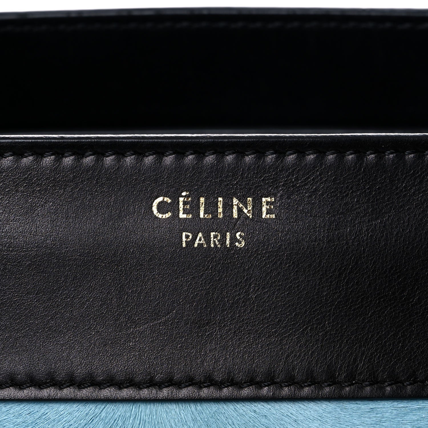 Celine Pony Hair Mini Tri-Color Luggage Glacier Red Black 14 of 14
