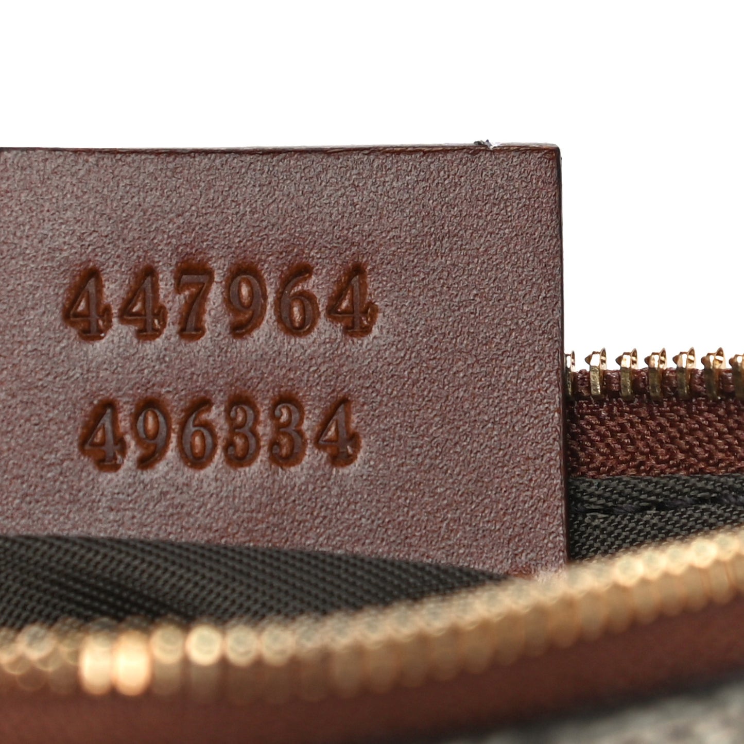 GG Supreme Monogram Key Case Brown