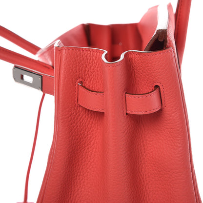 Hermes Taurillon Clemence Birkin 35 Bougainvillea 27 of 33
