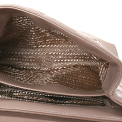 Prada Nappa Triangle Stitched Large Spectrum Bag Cipria 5 of 8
