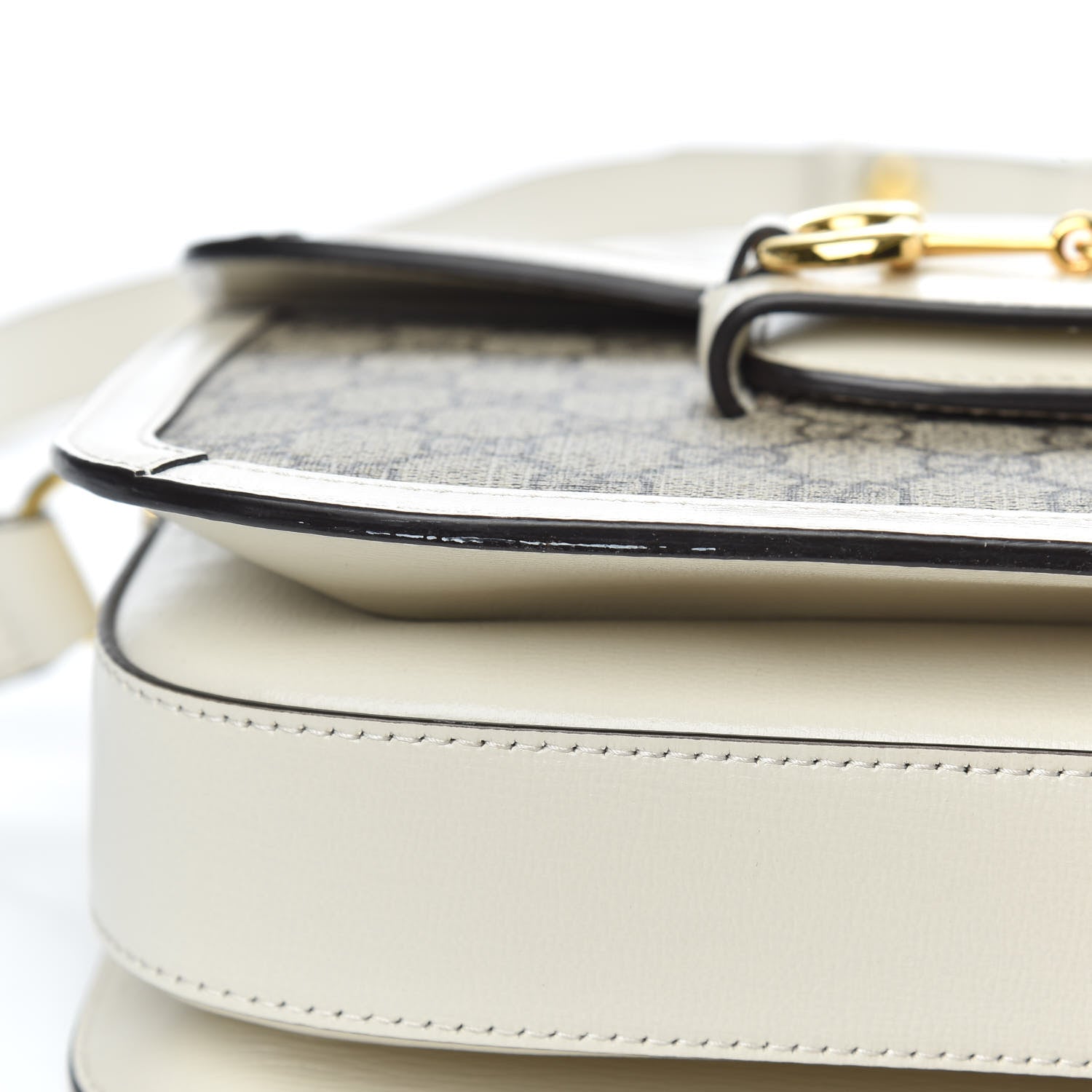 Gucci GG Supreme Monogram Horsebit 1955 Shoulder Bag Beige Mystic White 11 of 11