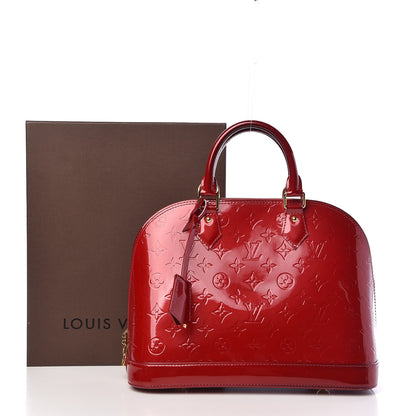 Louis Vuitton Vernis Alma PM Pomme D'Amour 16 of 16