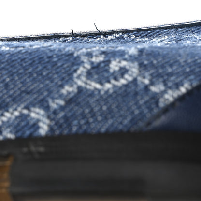 Gucci New Denim Delave GG Monogram Womens 1953 Horsebit Loafers 38 Denim Azure Blue Agata 36.5 Denim Azure Blue Agata 8 of 9