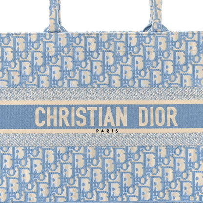 Christian Dior Oblique Medium Book Tote Light Blue 8 of 11