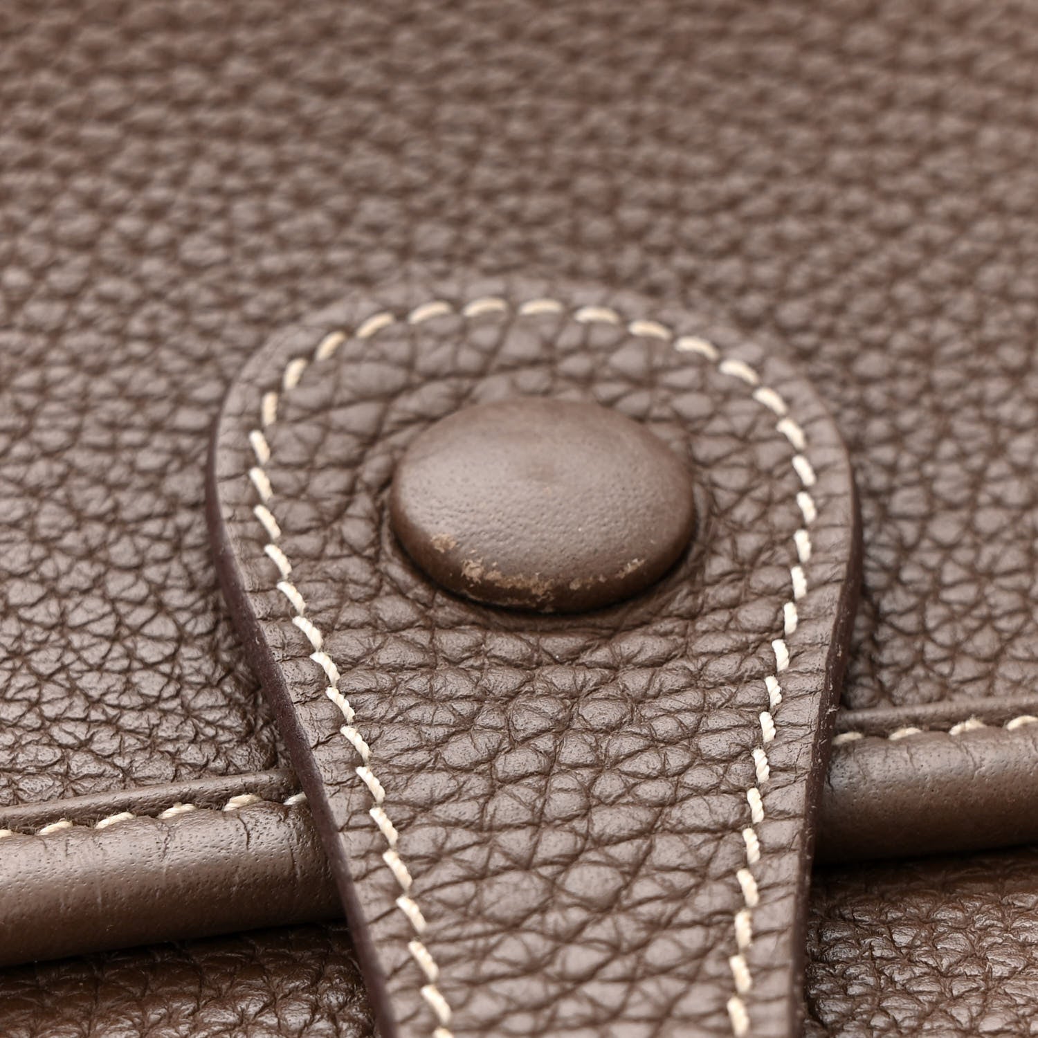 Hermes Taurillon Clemence Evelyne III PM Etoupe 13 of 14
