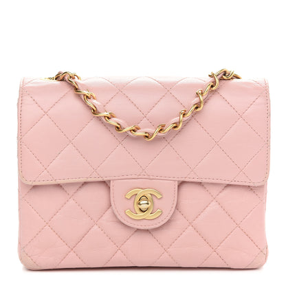 Chanel Lambskin Quilted Mini Square Flap Pink 1 of 11
