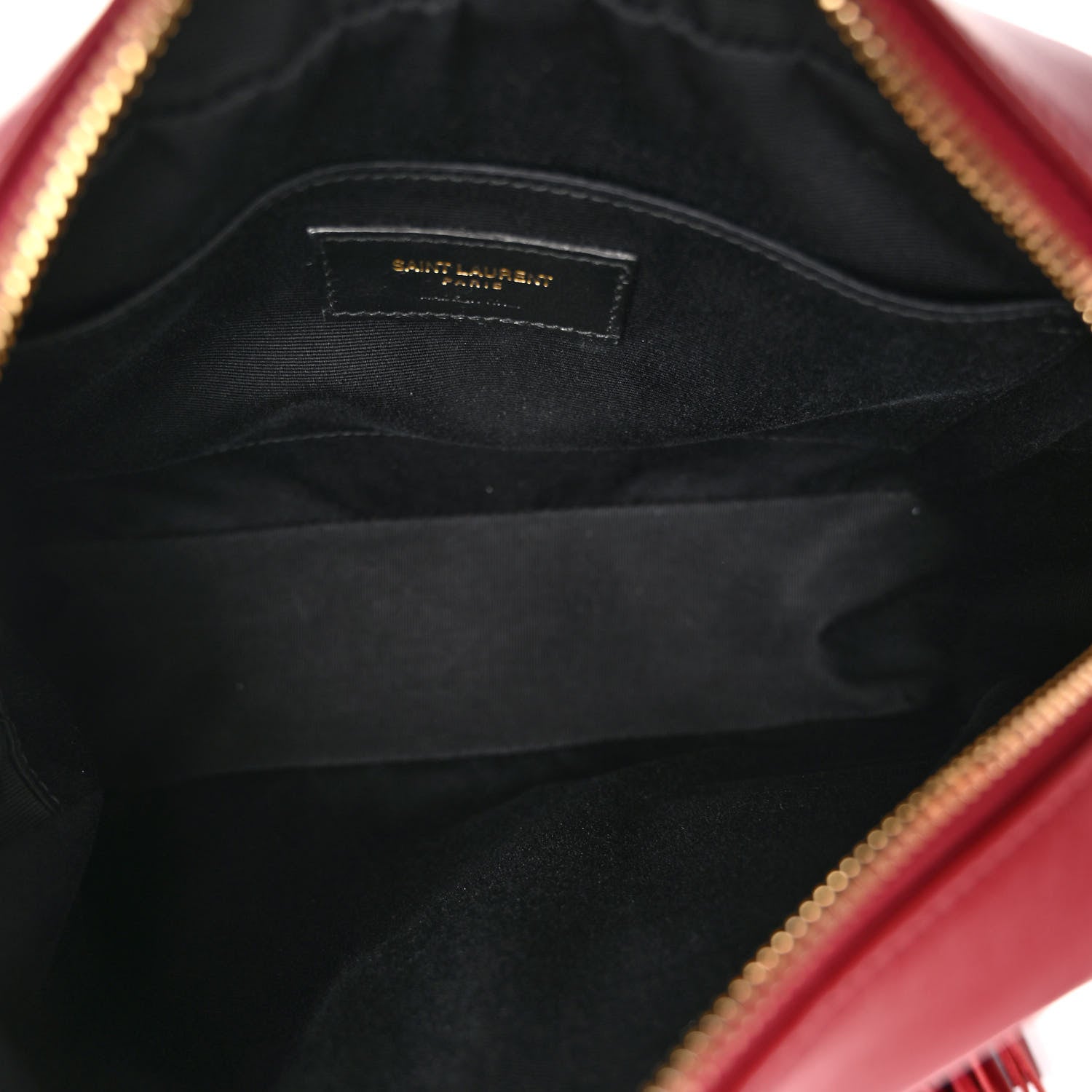 Saint Laurent Calfskin Matelasse Monogram Lou Camera Bag Red 5 of 10