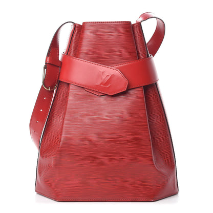 Louis Vuitton Epi Sac D'Epaule Castillan Red 1 of 12