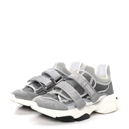 Christian Dior Technical Fabric Nylon Camouflage Womens D-Wander Sneakers 40 Silver 3 of 9