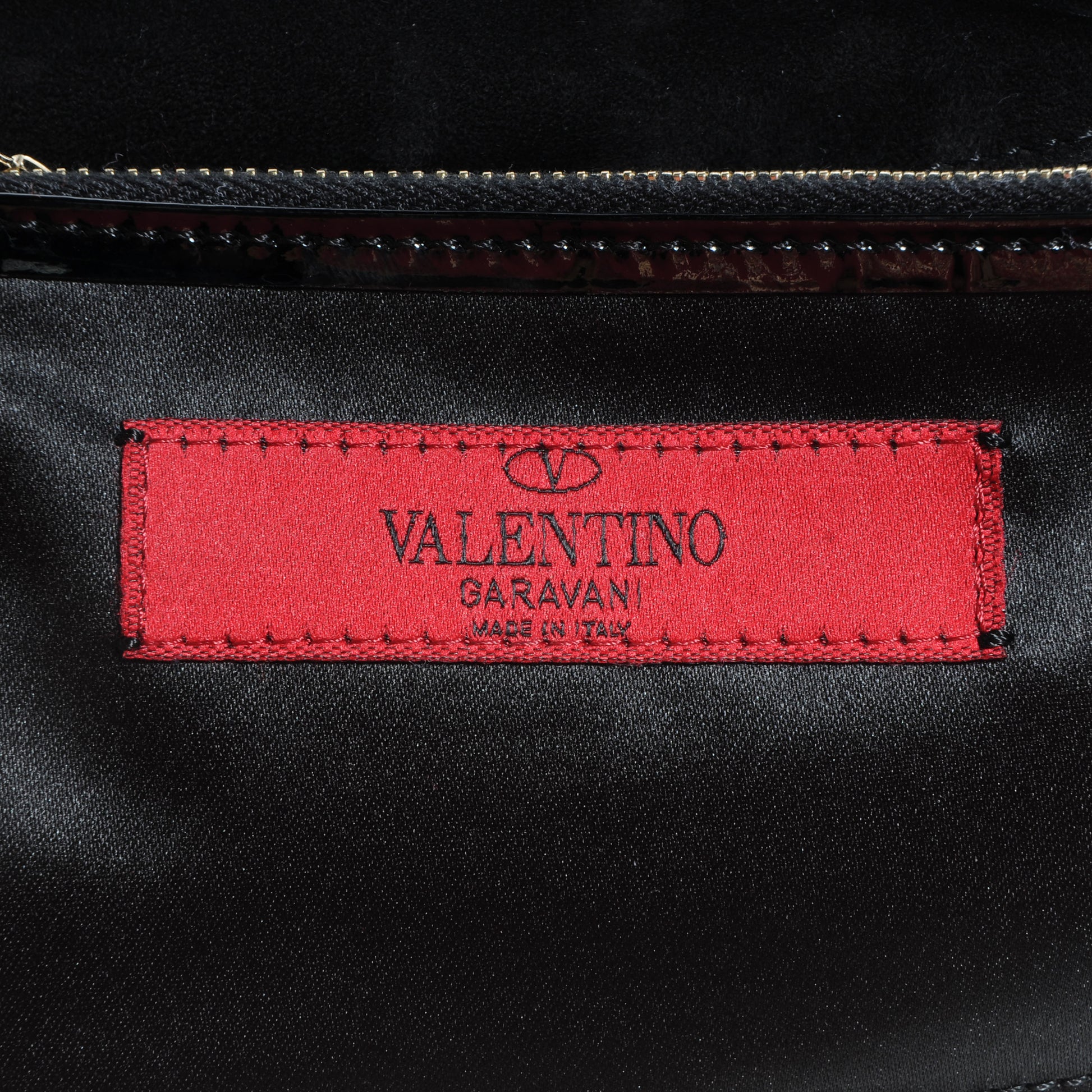 Valentino Garavani Patent Mini Rockstud Crossbody Bag Black 7 of 9