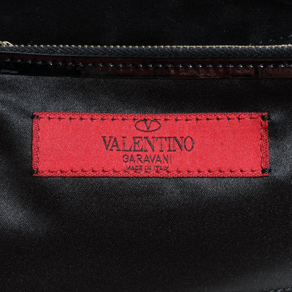 Valentino Garavani Patent Mini Rockstud Crossbody Bag Black 7 of 9