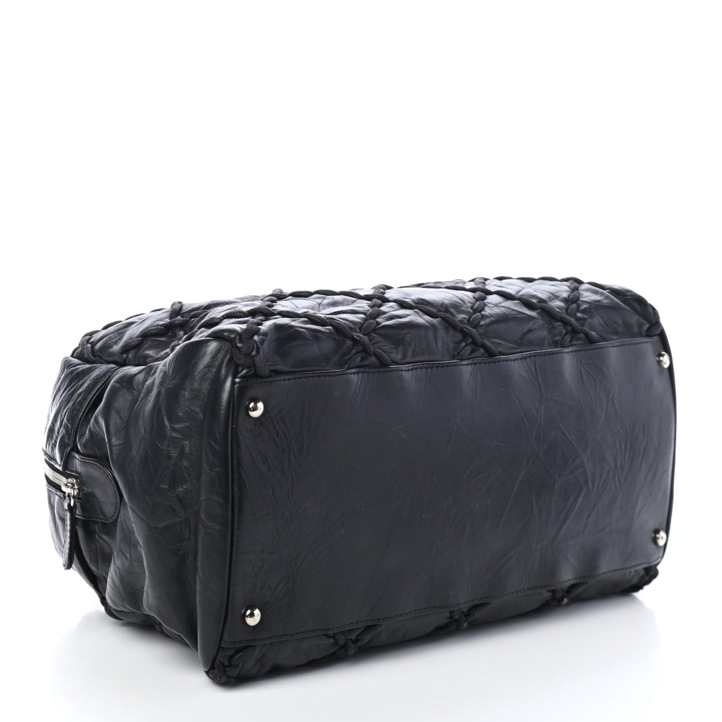 Calfskin Ultra Stitch Bowler Black