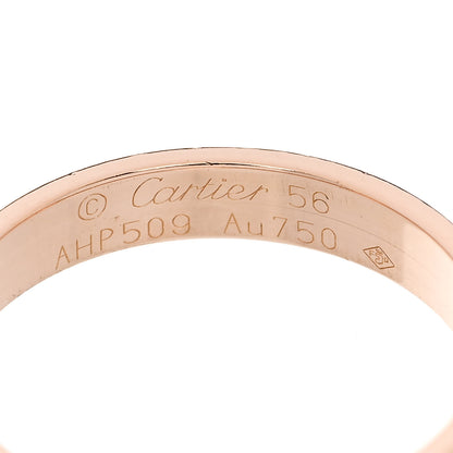 Cartier 18K Pink Gold 3.5mm LOVE Wedding Band Ring 56 7.5 4 of 4