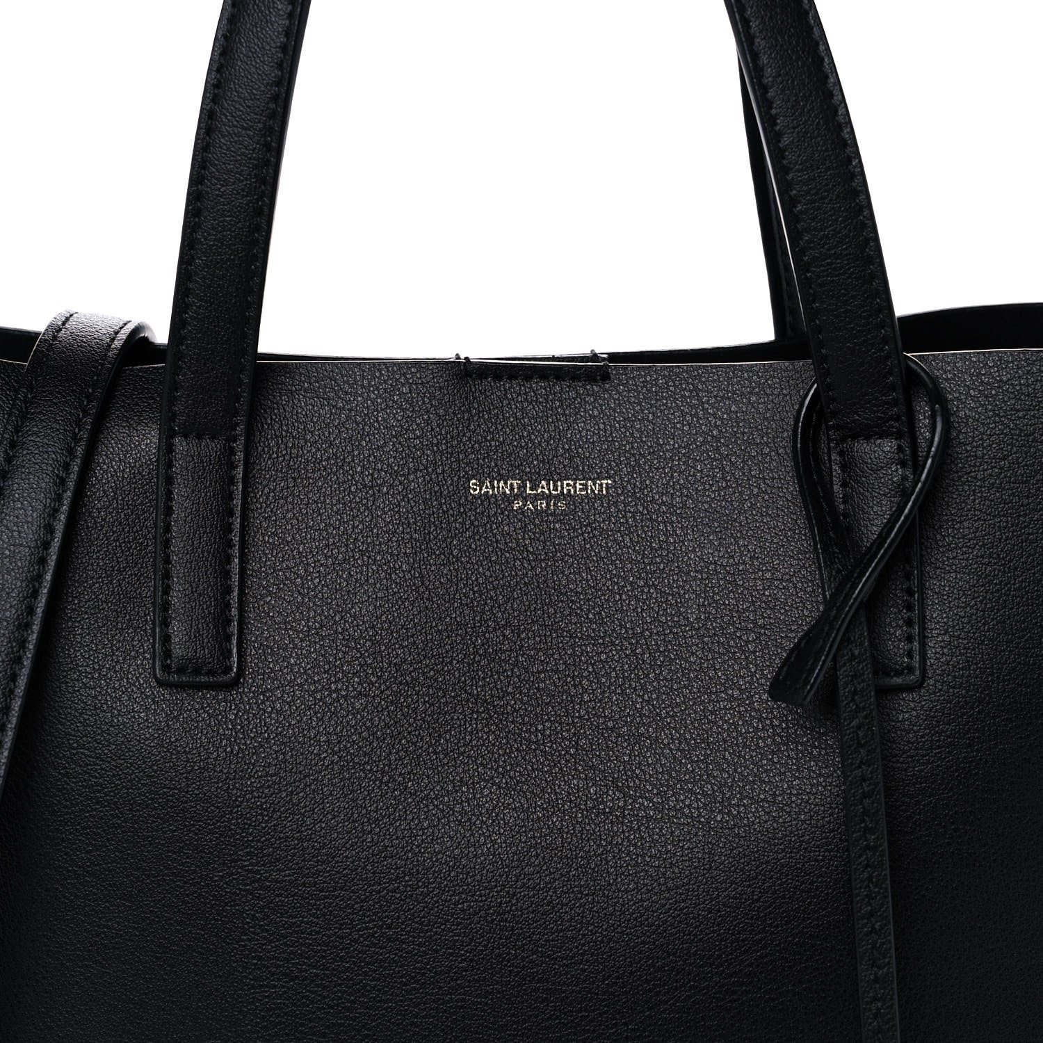 Saint Laurent Calfskin Toy Shopping Tote Black 10 of 10