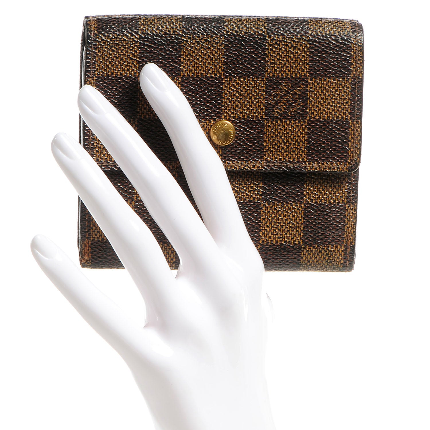 Louis Vuitton Damier Ebene Porte-Monnaie Billets Cartes Wallet 8 of 12