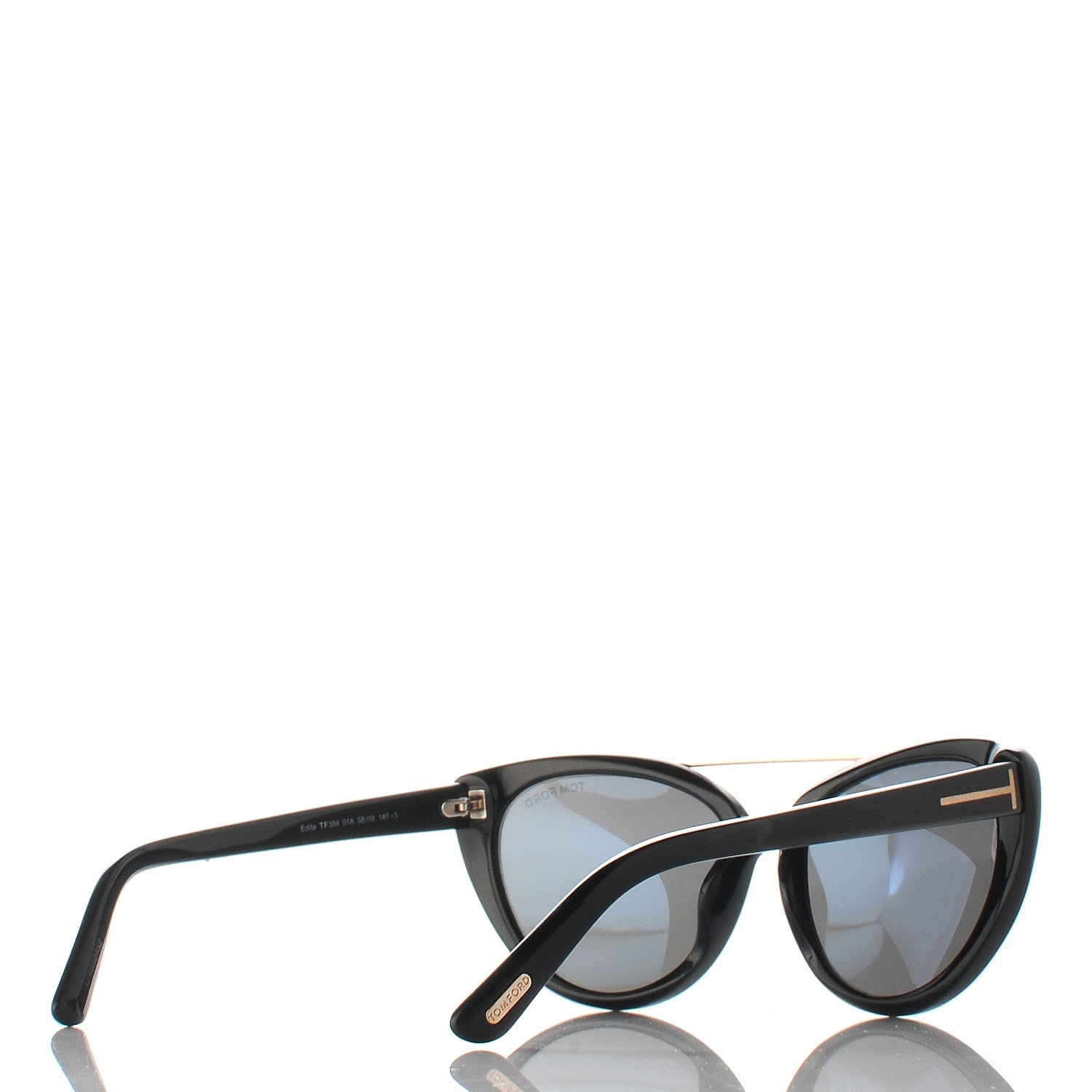 Tom Ford Edita Sunglasses TF384 Black 3 of 8