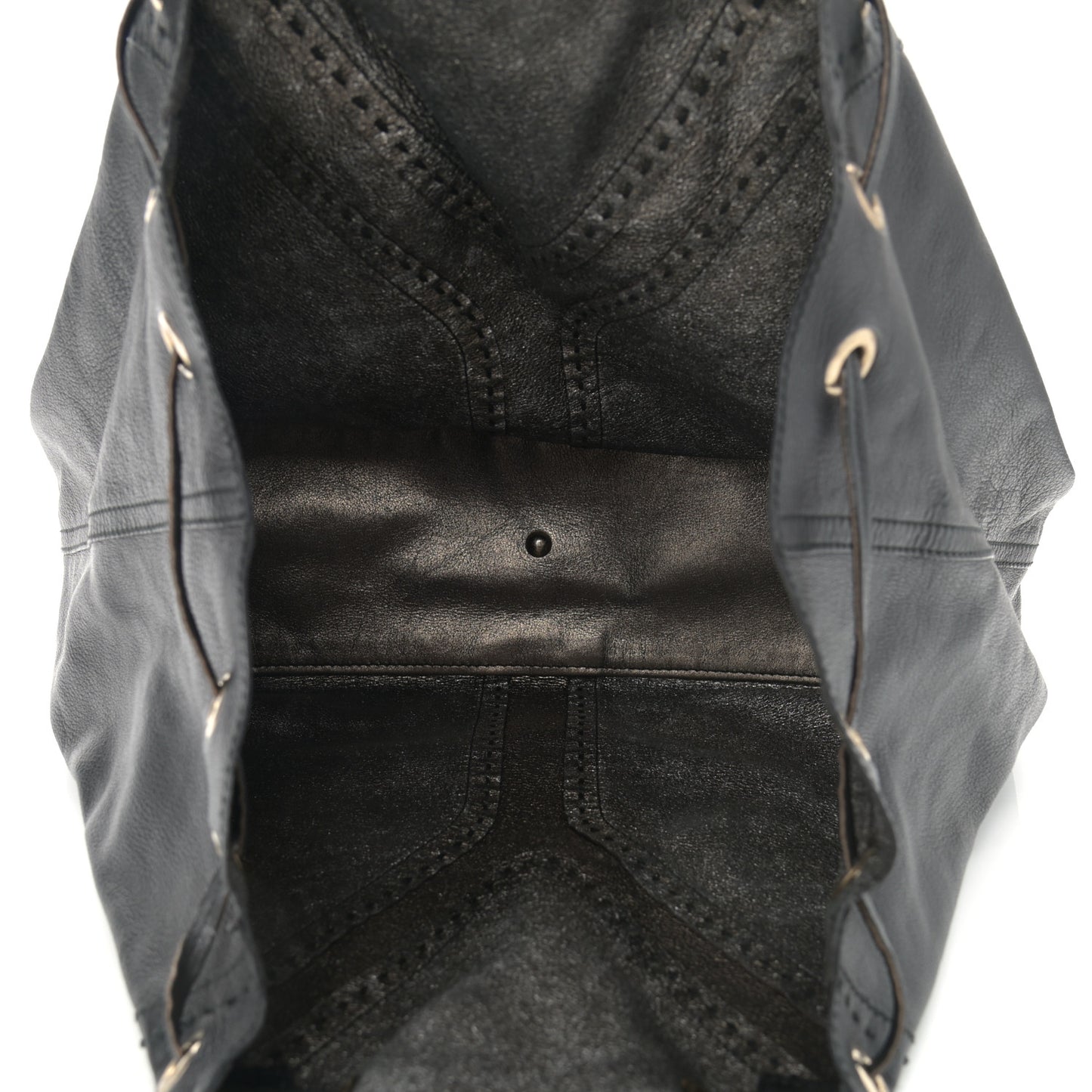 Calfskin Reversible Double Sac Y Tote Gold Black
