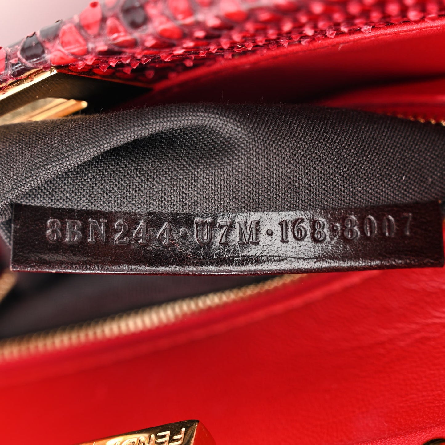 Snakeskin Shiny Nappa Mini Peekaboo Iconic Satchel