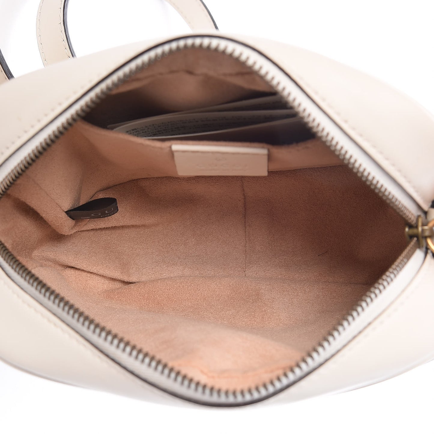 Calfskin Matelasse Mini GG Marmont Chain Shoulder Bag White