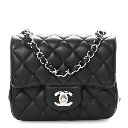 Chanel Lambskin Quilted Mini Square Flap Black 1 of 11