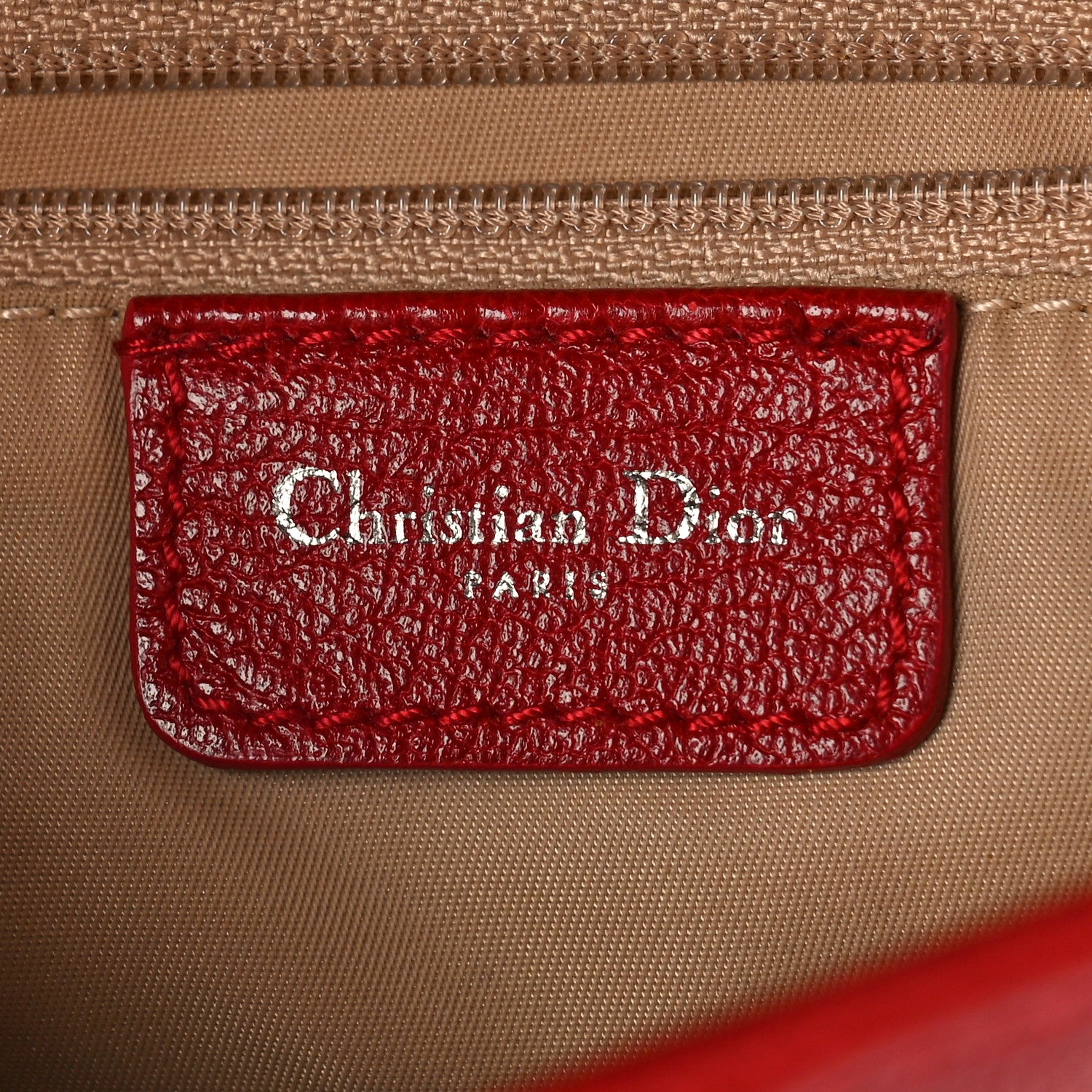 Christian Dior Calfskin Saddle Bag Red 6 of 7