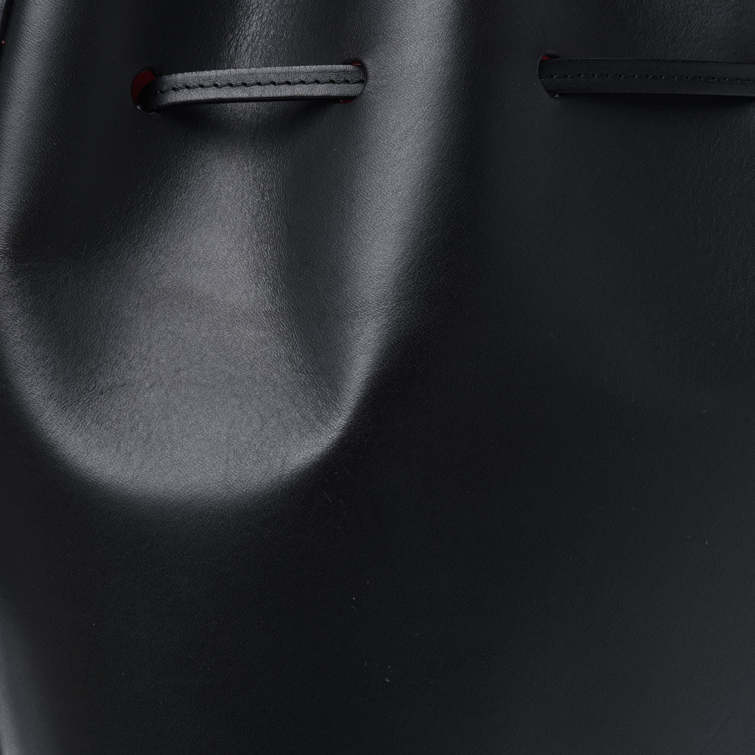 Mansur Gavriel Vegetable Tanned Calfskin Bucket Bag Black Flamma 28 of 35