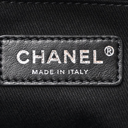 Chanel Canvas Pearl Medium Deauville Tote Black 6 of 12