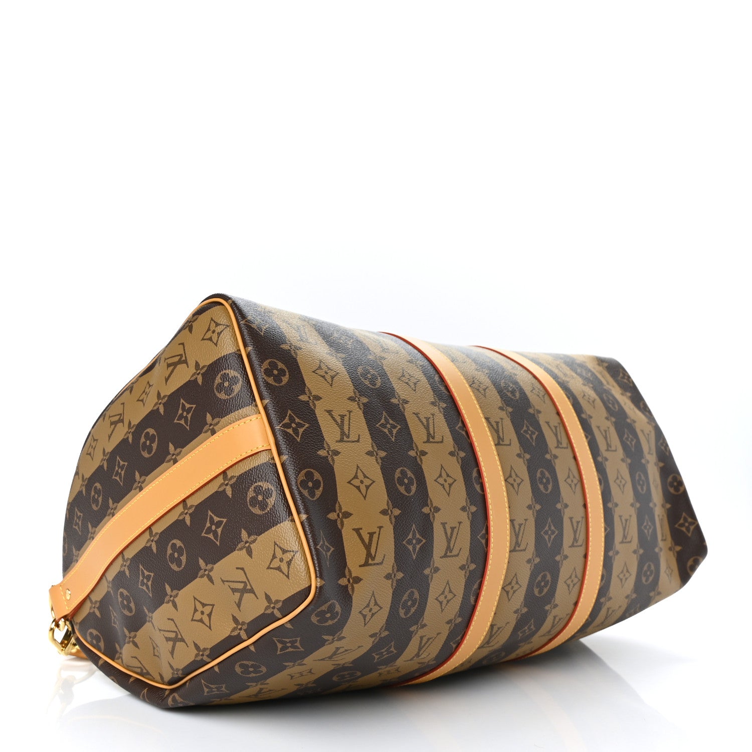 Louis Vuitton X NIGO Reverse Monogram Stripe Keepall Bandouliere 50 Brown 4 of 10