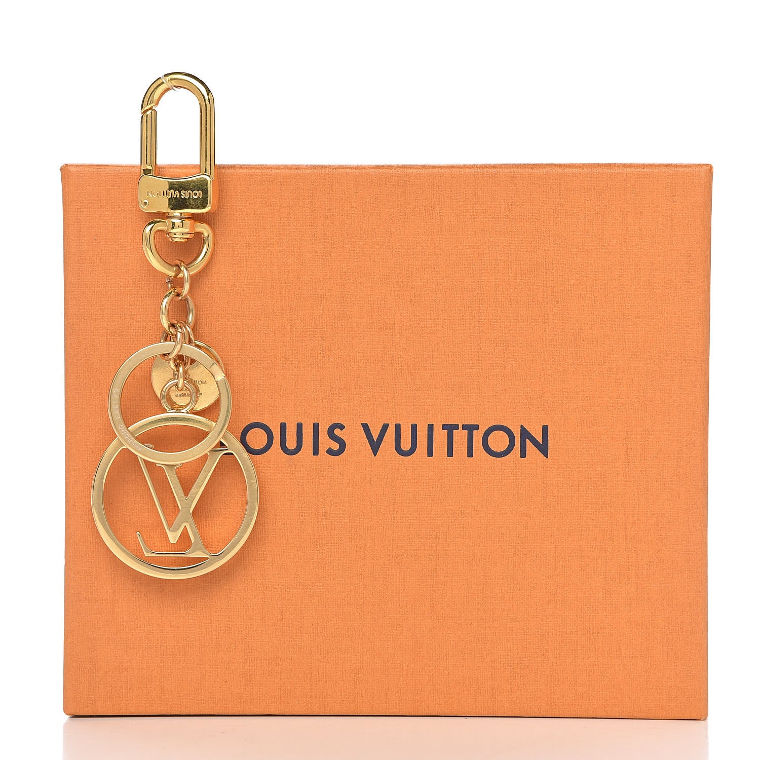 Louis Vuitton LV Circle Bag Charm Key Holder Gold 3 of 3