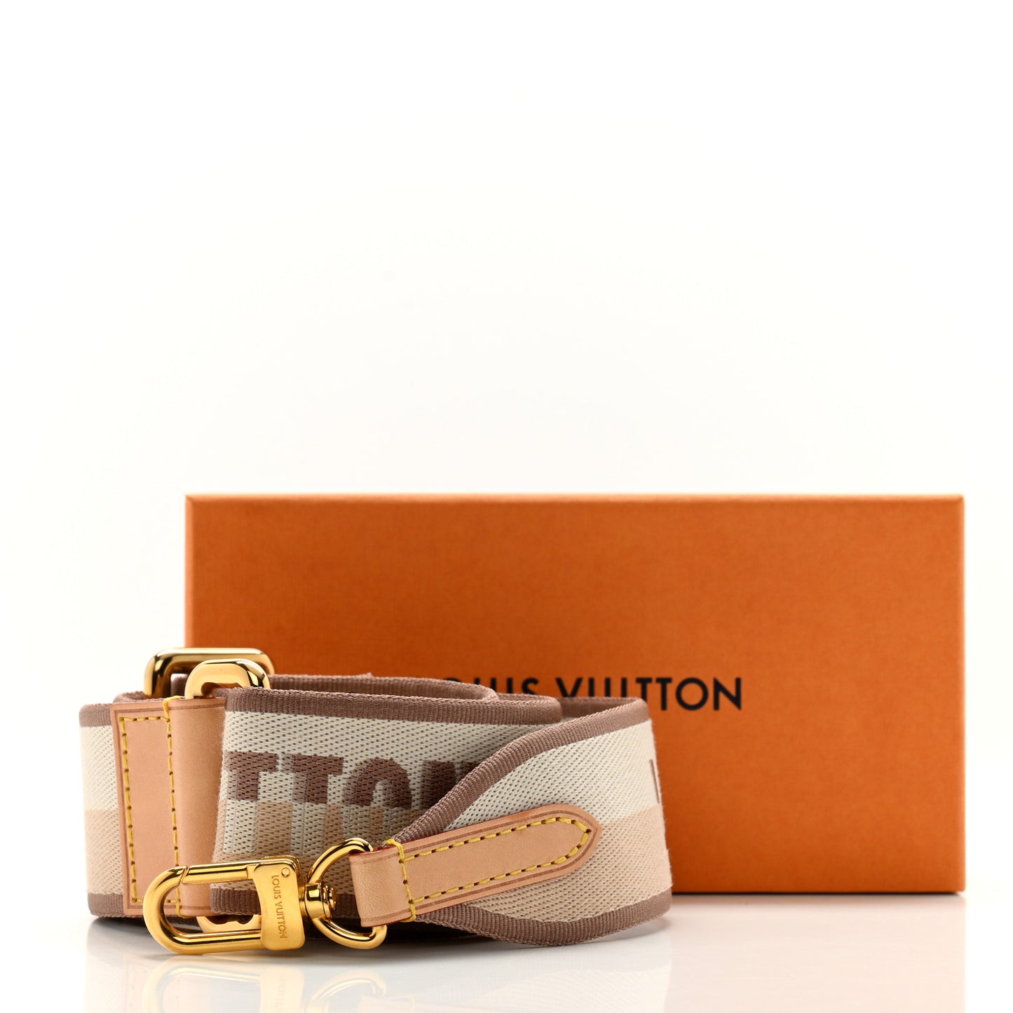 Jacquard Neverfull BB Shoulder Strap Beige Brown