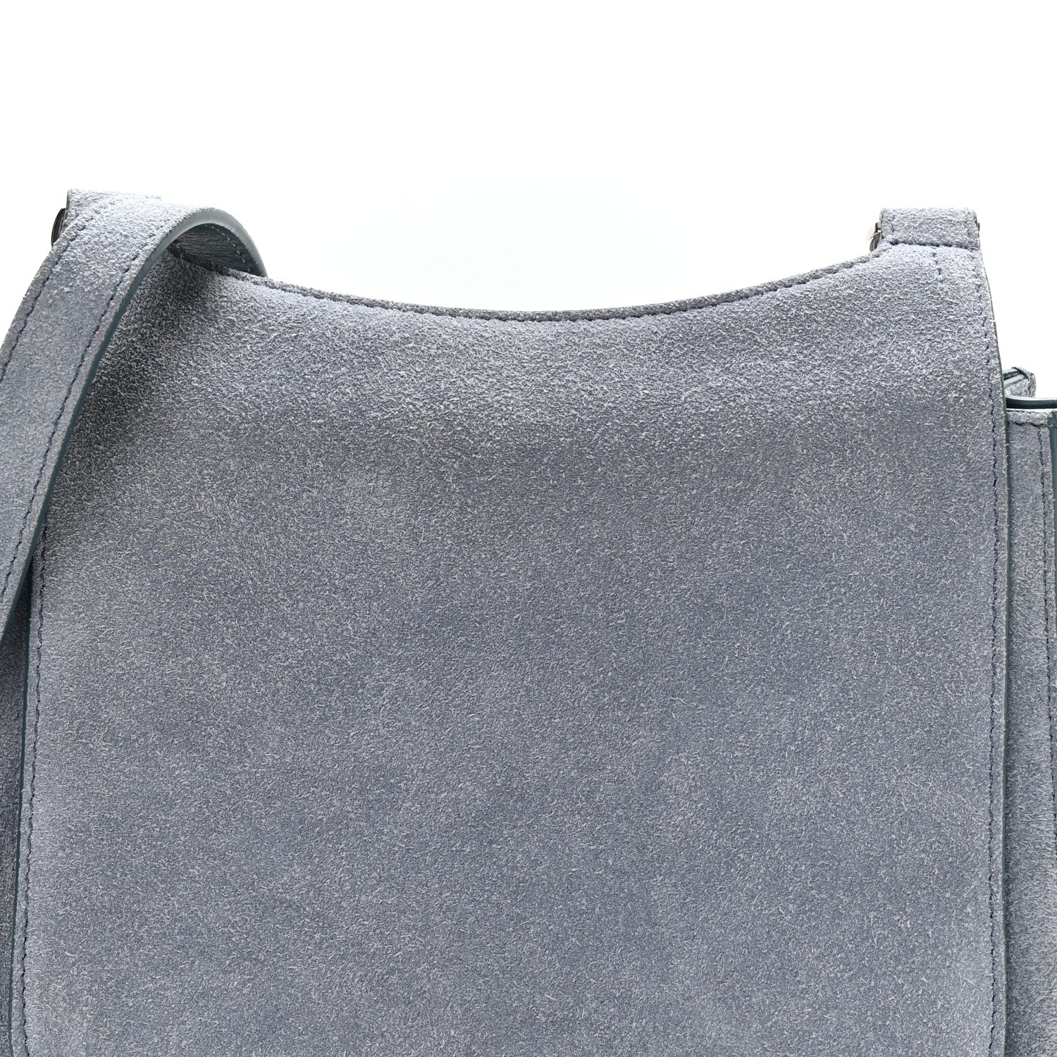 The Row Suede Hunting Bag 9 Topaz Blue 7 of 9