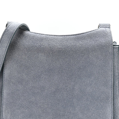 The Row Suede Hunting Bag 9 Topaz Blue 7 of 9