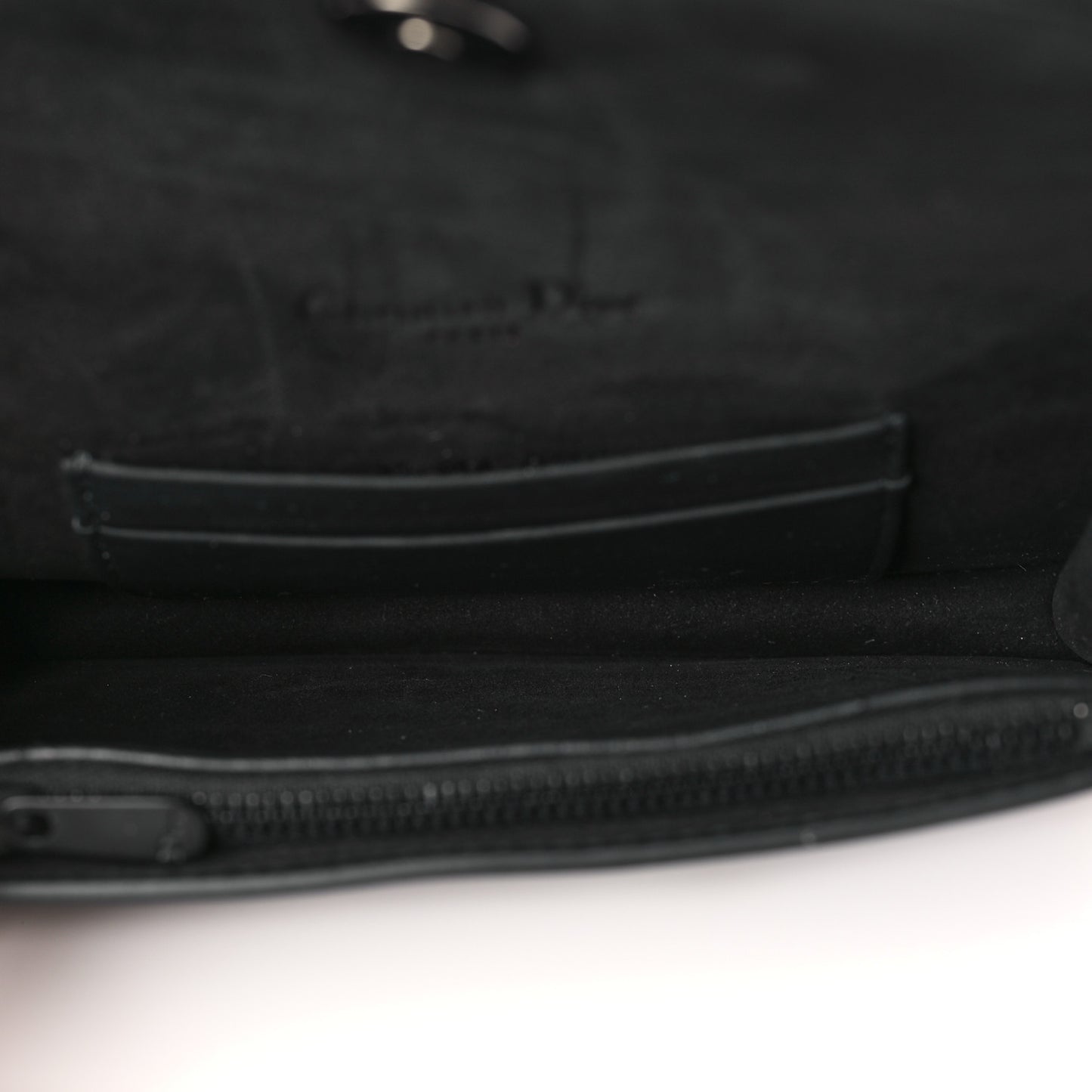 Ultra Matte Calfskin Saddle Belt Clutch Black