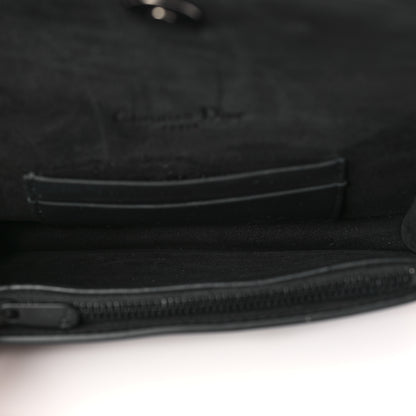 Christian Dior Ultra Matte Calfskin Saddle Belt Clutch Black 5 of 10