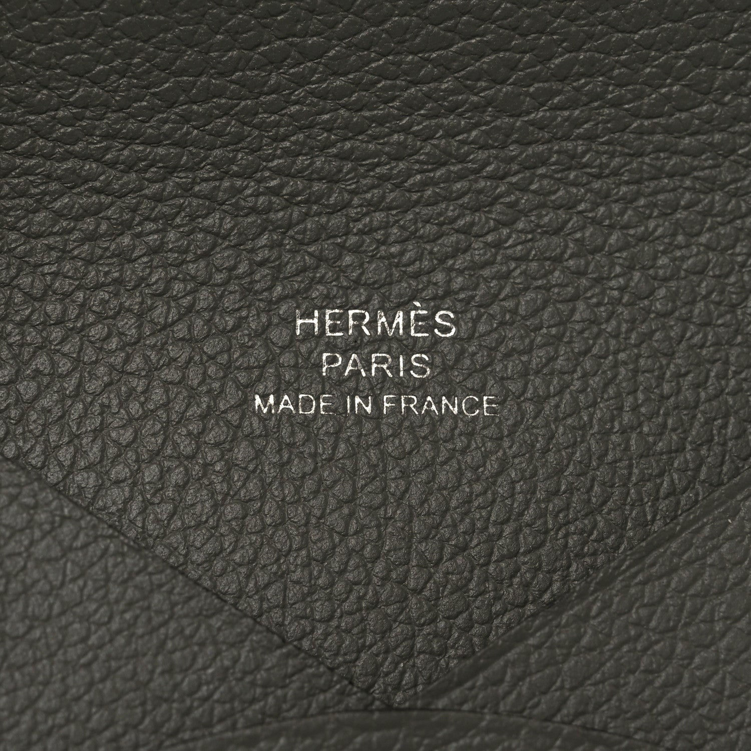 Hermes Evercolor Calvi Card Case Gris Meyer 6 of 8