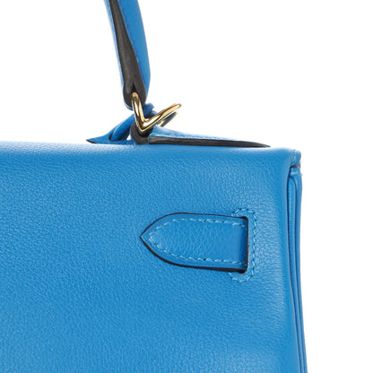 Hermes Evercolor Kelly Retourne 28 Bleu Hydra 21 of 35