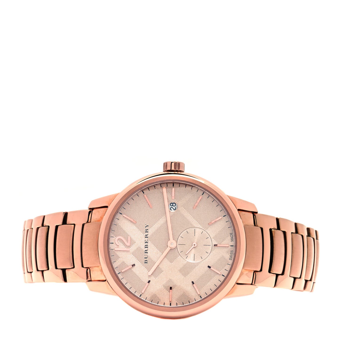 Stainless Steel 40mm Classic Round Quartz Watch Rose BU10013
