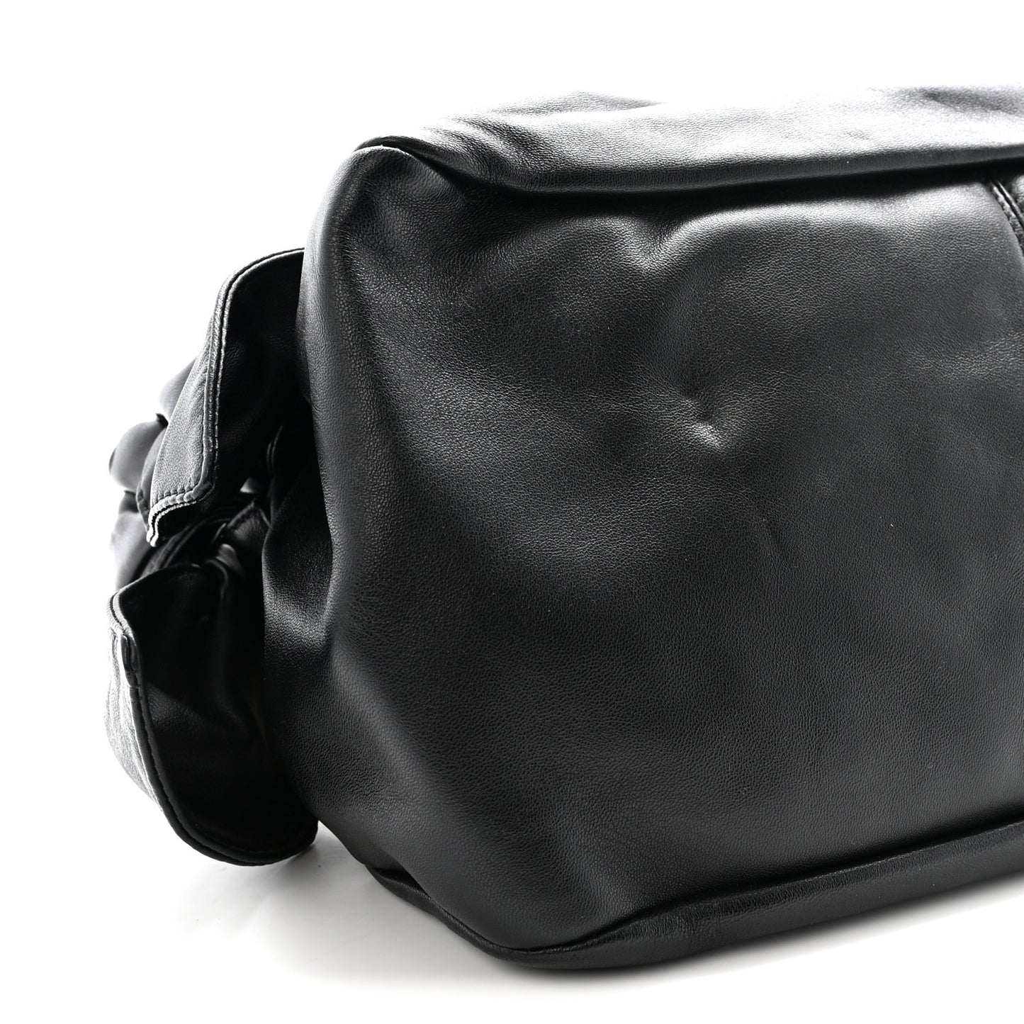 Nappa Medusa Chain Shoulder Bag Black