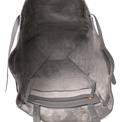 Celine Soft Grained Calfskin Small Belt Cabas Phantom Grey 4 of 4