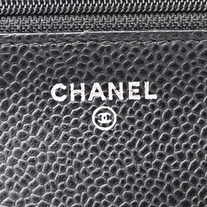 Chanel Caviar Quilted Wallet on Chain WOC Black 6 of 12