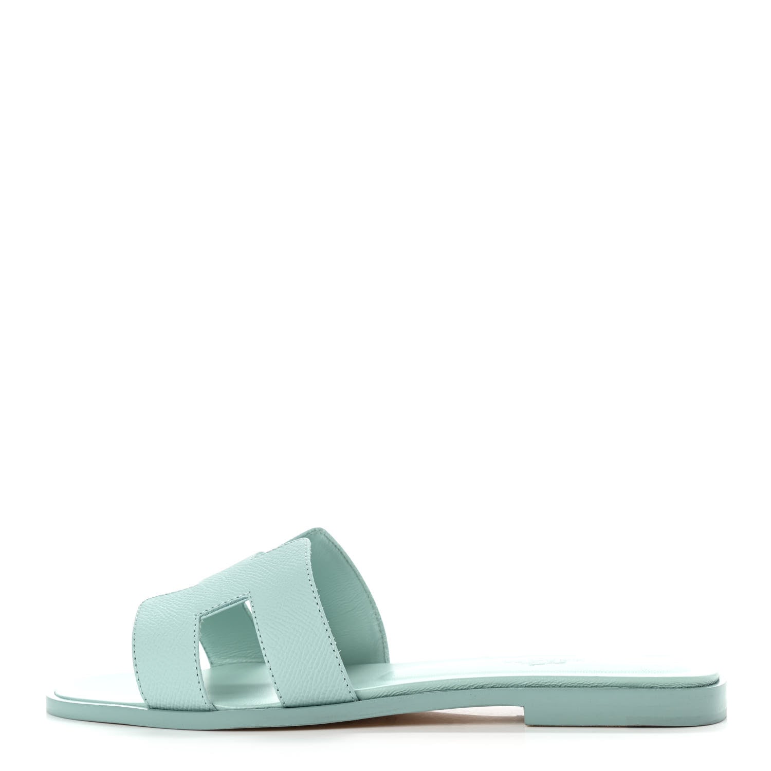 Hermes Epsom Oran Sandals 39 Vert Embrun 1 of 8