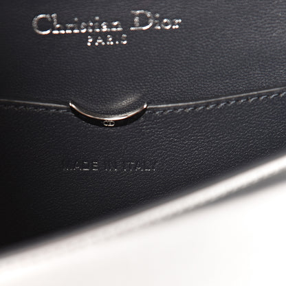 Christian Dior Metallic Patent Micro-Cannage Mini Diorama Flap Bag Silver 7 of 12