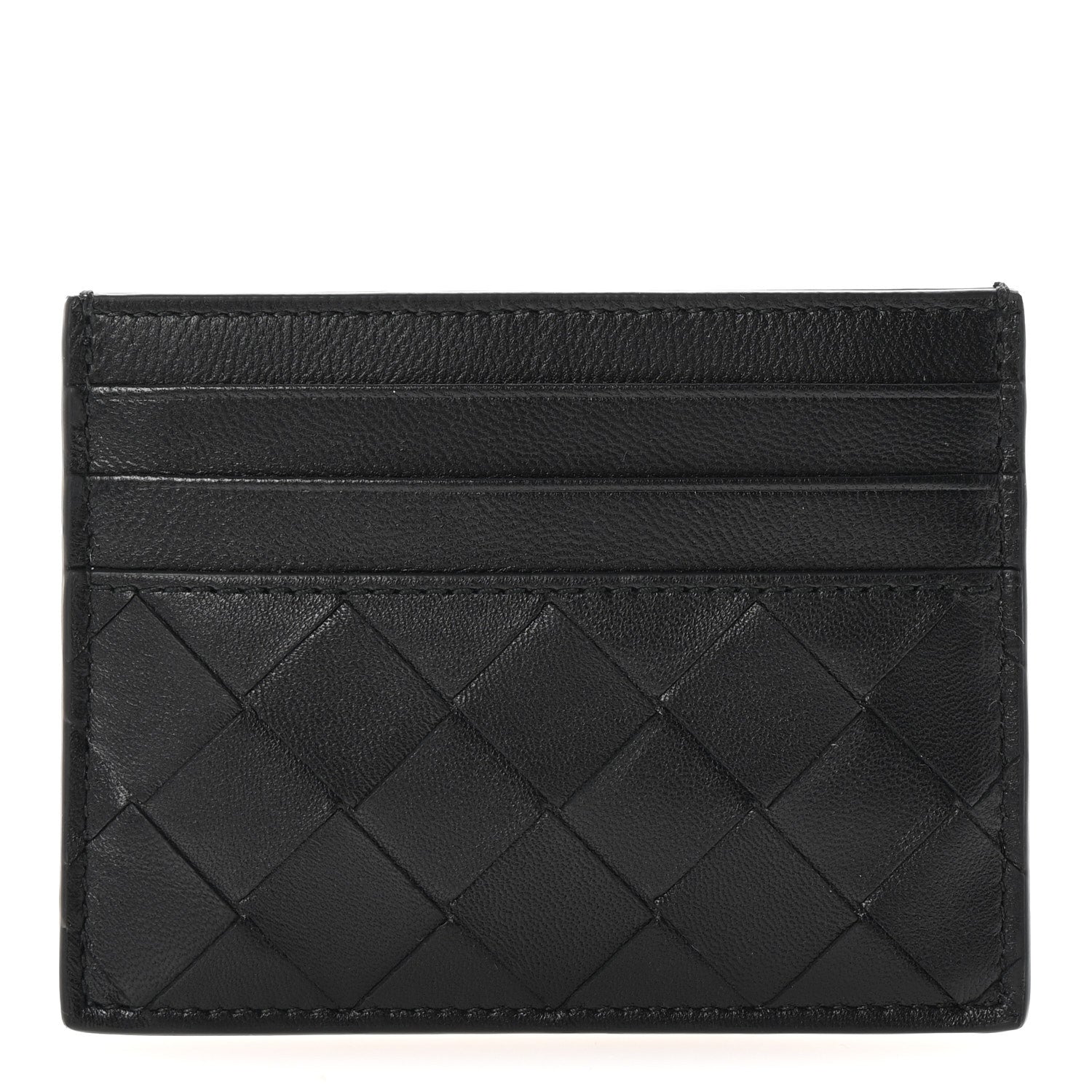 Bottega Veneta Nappa Intrecciato Card Holder Black 1 of 7