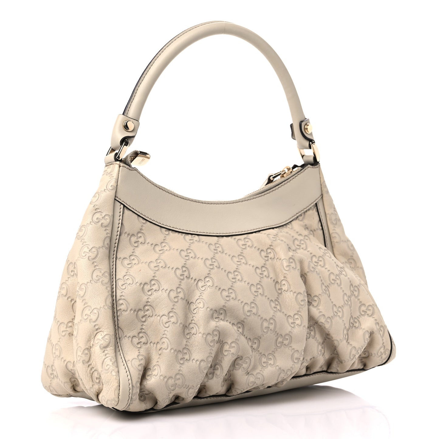 Guccissima Medium D Gold Hobo Off White