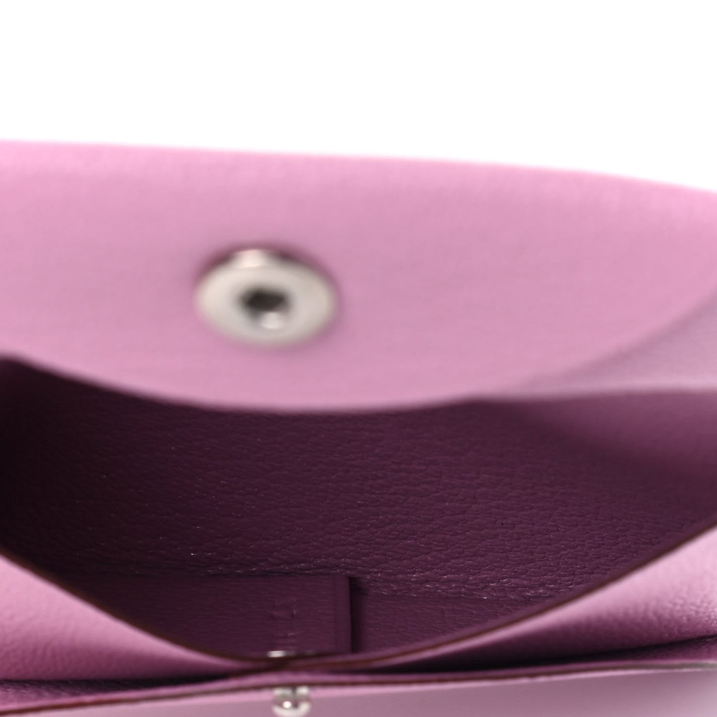 Chevre Mysore Bastia Coin Purse Mauve Sylvestre
